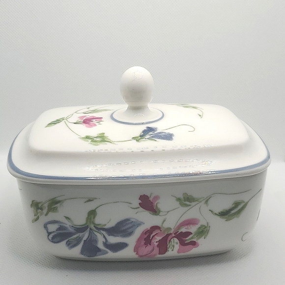 Floral Ceramic Butter Dish - Picture 2 of 7
